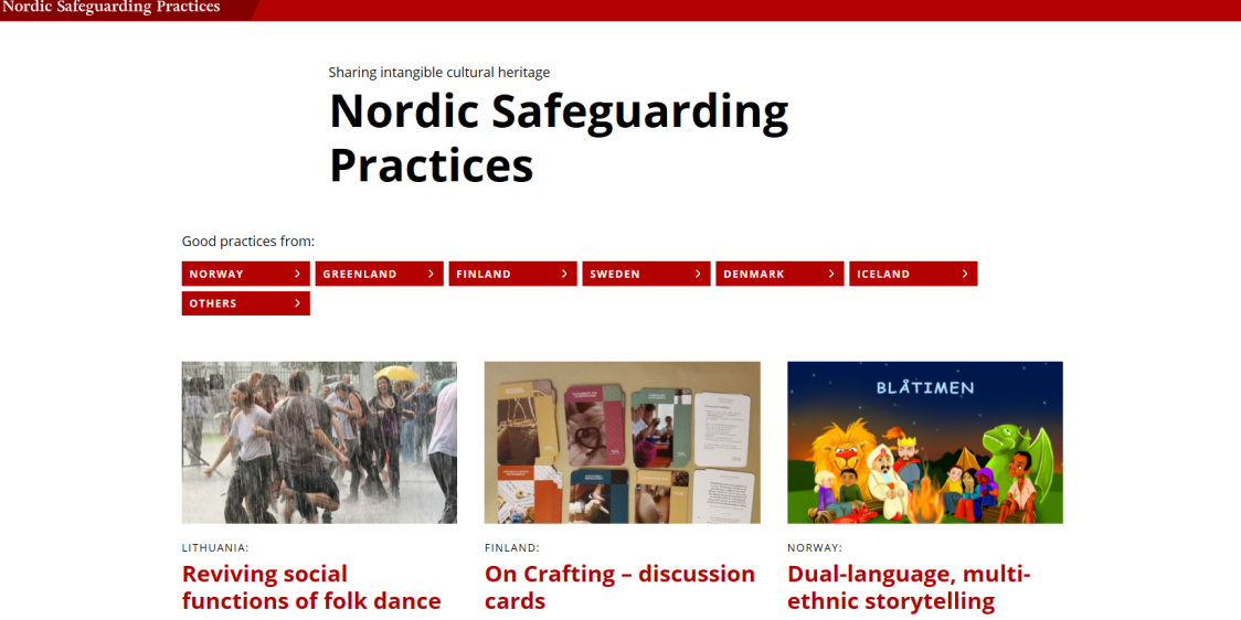 Nordic Safeguarding Practices -verkkosivun etusivu.