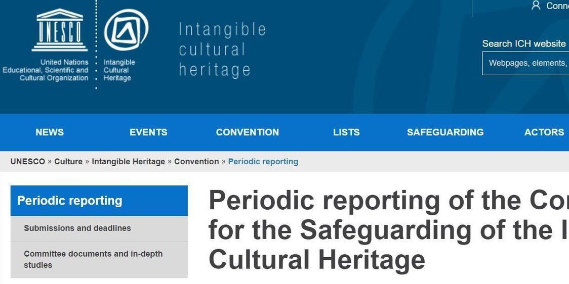 Unesco periodic reporting