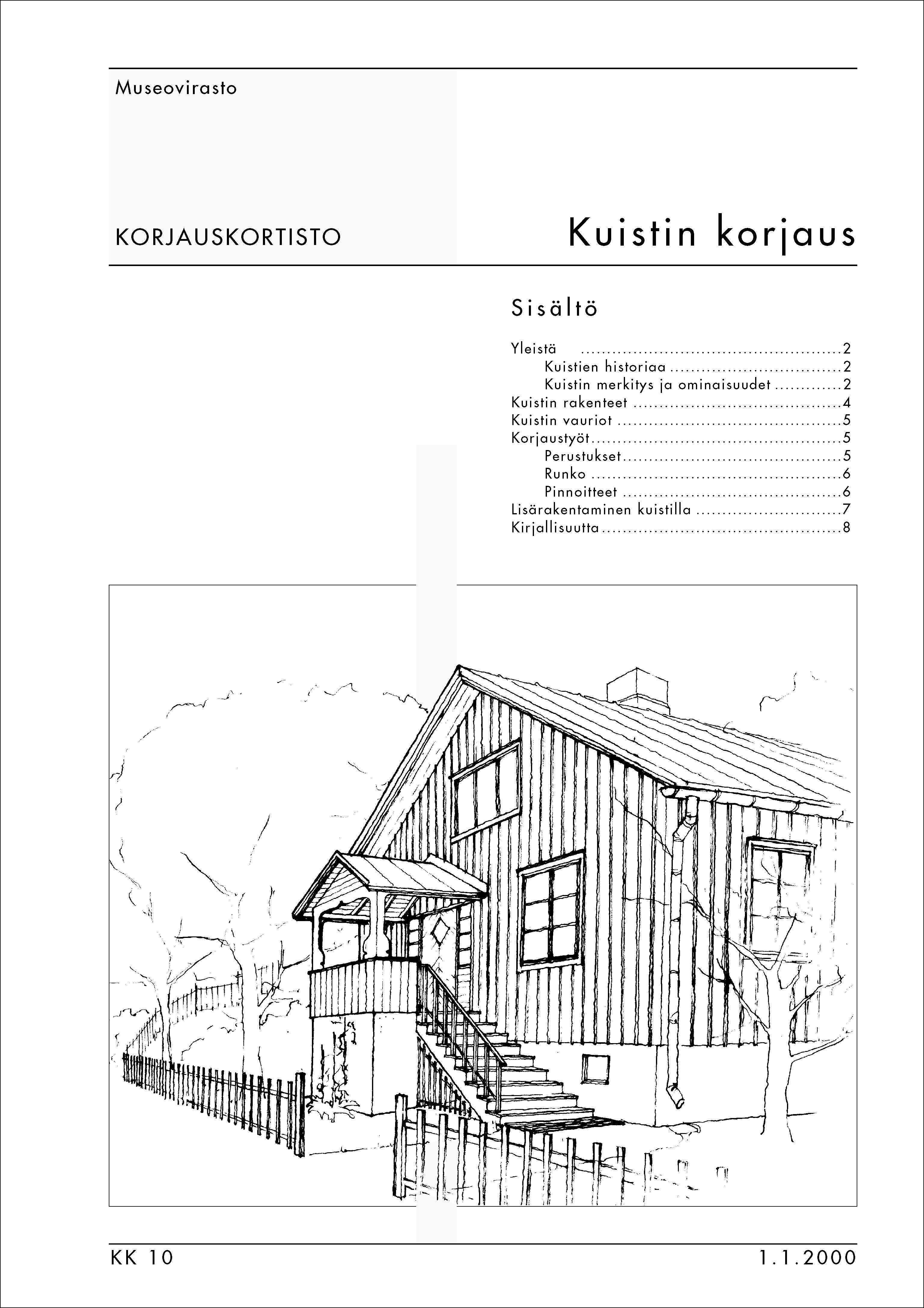 Korjauskortin numero 10 etusivu.